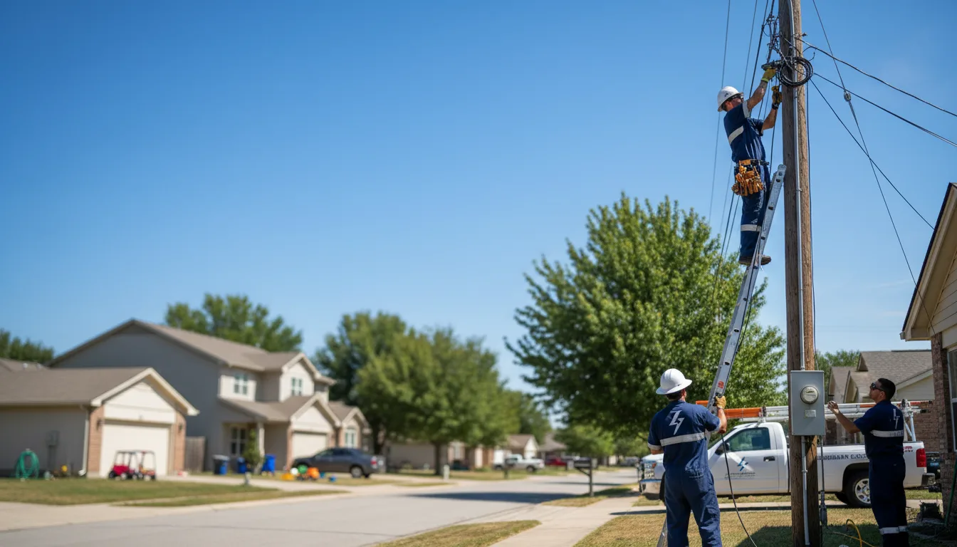 Residential electrician providing installation services in Fort Sill, OK